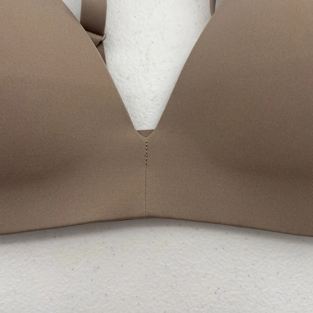 Lululemon Size 32C Bra Take Shape Molded Wireless Uplift Shape Soft Sand Beige
